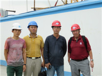 英國菲律賓合作伙伴考察深業(yè)物流中心鋼筋直螺紋套筒項(xiàng)目